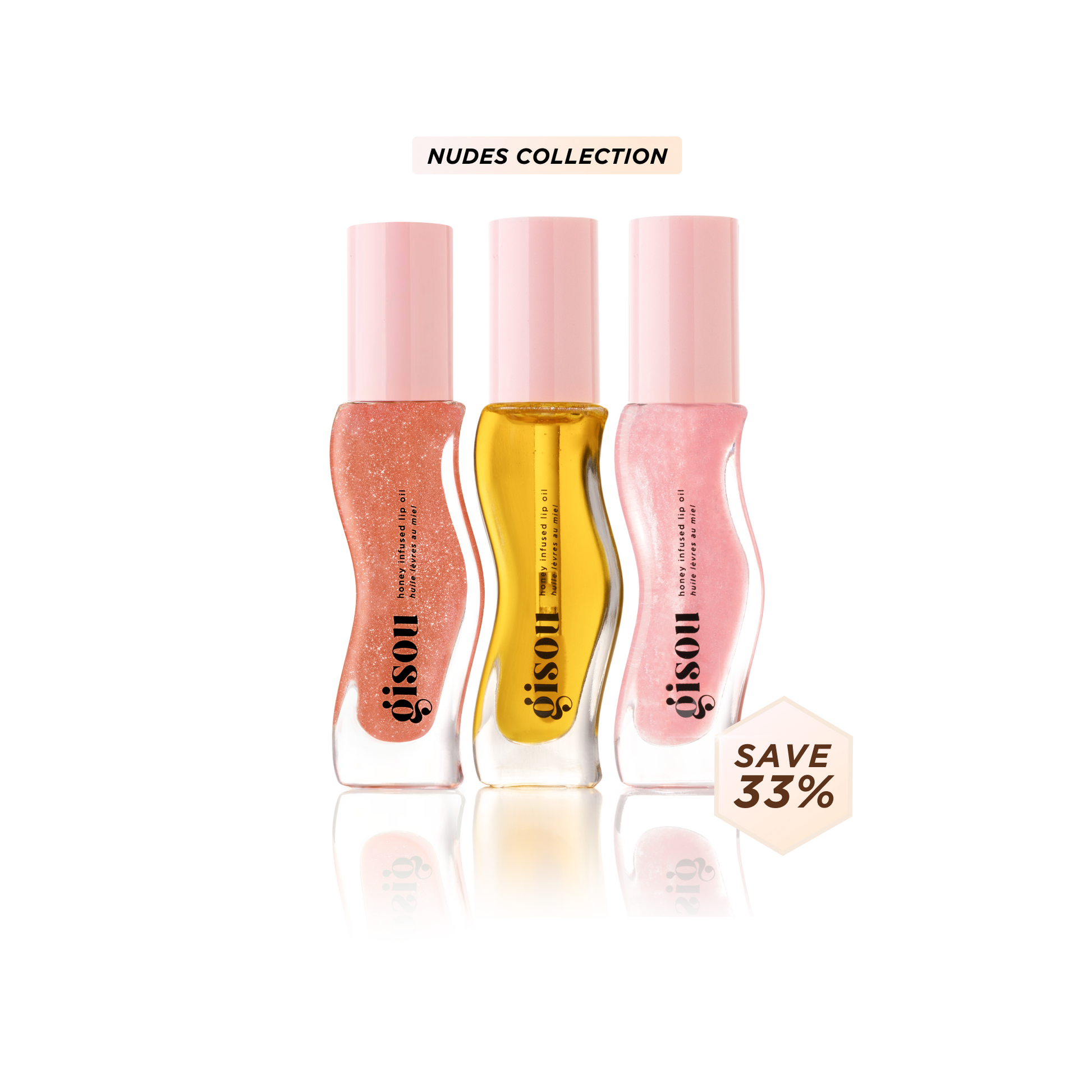 HONEY INFUSED LIP OIL Nudes (SAVE 33%)